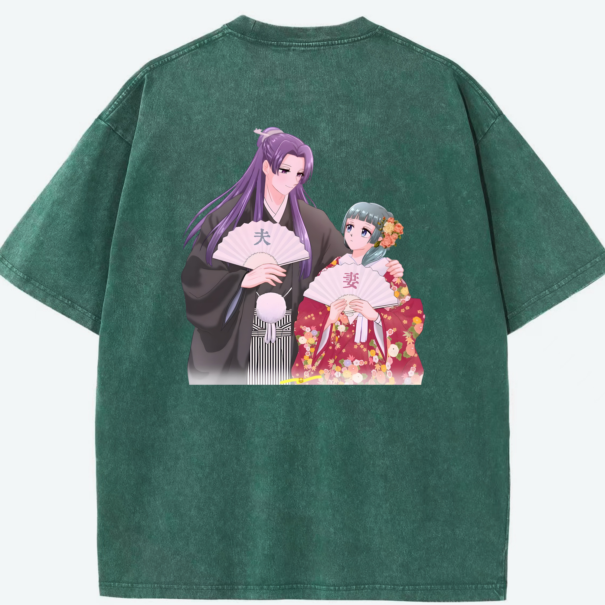 （画像用） 薬屋のひとりごと The Apothecary Diaries 綿100% ヴィンテージ風 半袖Tシャツ（背面プリント）